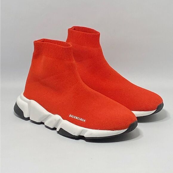 Balenciaga Kid's Speed LU Sock Sneakers size 13-1 - Picture 4 of 10